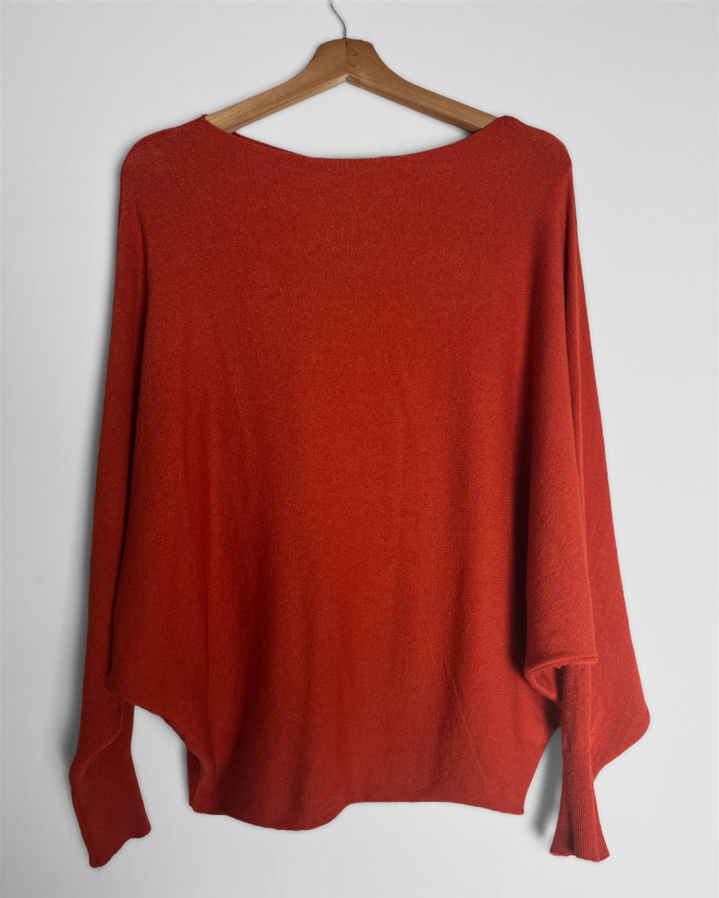 PULL chauve-souris oversize rouille